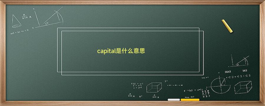 capital是什么意思